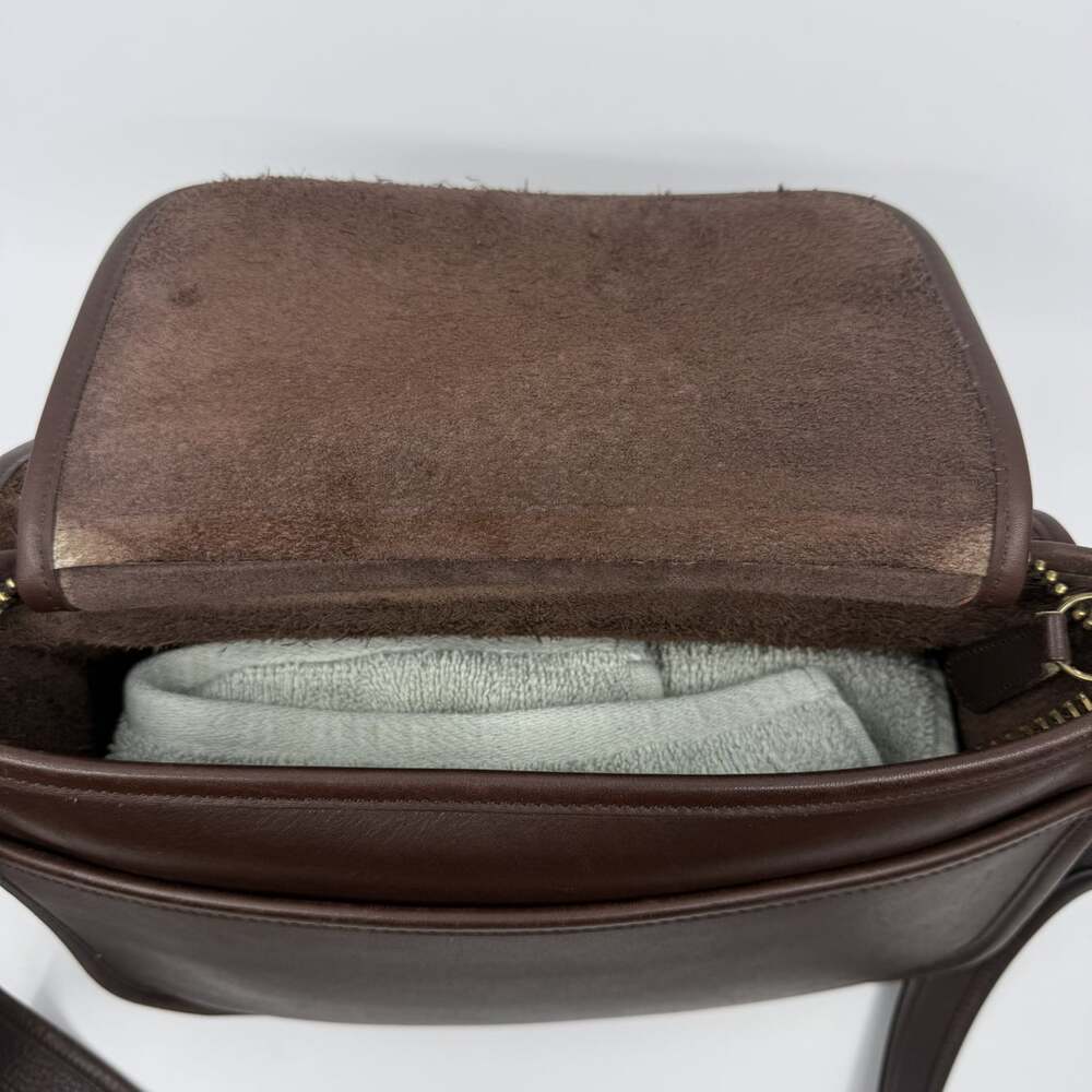 VTG 1997 Coach Patricia's Legacy 9951 Mahogany Brown Leather Shoulder Bag USA - Picture 11 of 16